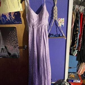 Elegant Lavender Evening Gown